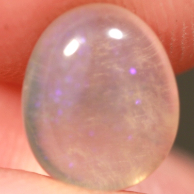 SOLID CRYSTAL OPAL Transparent with a soft purple hue